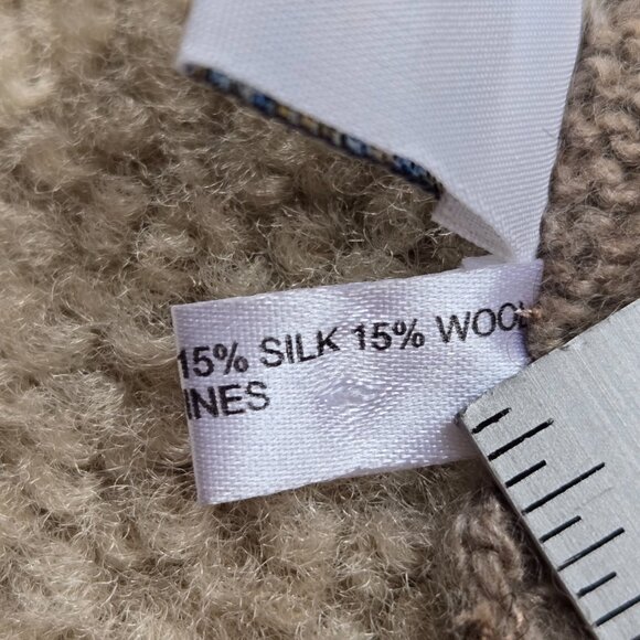 Portolano Thick Oversized Cashmere/Silk/Wool Scarf - Picture 5 of 11